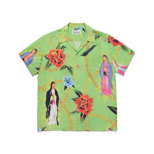 Camisa Hawaiana Virgen María Manga Corta - Image 4