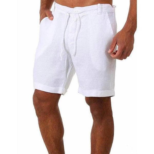 Shorts Deportivos para Hombre con Cordón Ajustable en Color Liso - Image 3