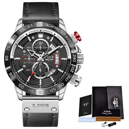 Reloj Cronógrafo Multifunción Deportivo Resistente al Agua para Hombre - Image 3