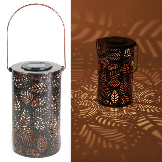 Lámpara Solar LED Decorativa de Hierro Forjado para Jardín - Image 8