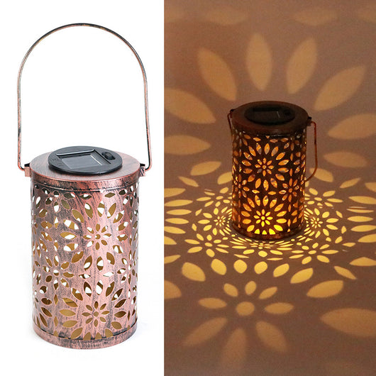 Lámpara Solar LED Decorativa de Hierro Forjado para Jardín - Image 9