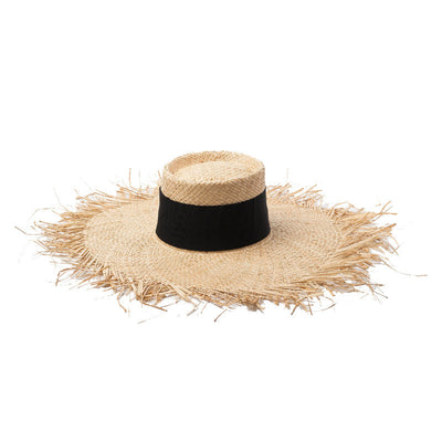 Sombrero de Paja Plano con Protección Solar para Playa - Image 5