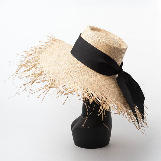 Sombrero de Paja Plano con Protección Solar para Playa - Image 4