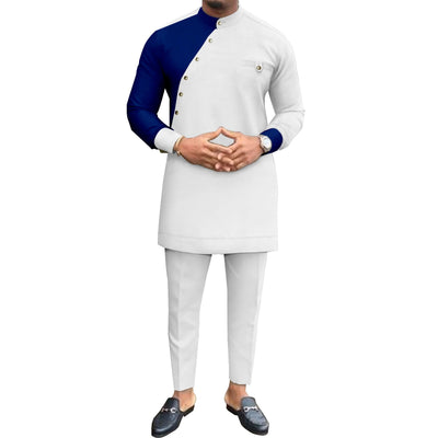 Conjunto de Algodón Puro Africano para Hombre - Traje de Ocio Elegante - Image 15