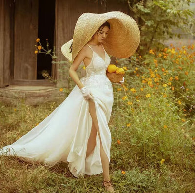 Sombrero de Paja Retro Grande - Estilo Clásico y Versátil