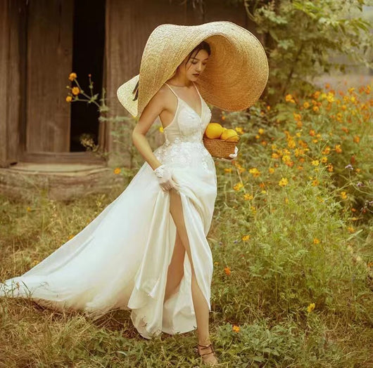 Sombrero de Paja Retro Grande - Estilo Clásico y Versátil
