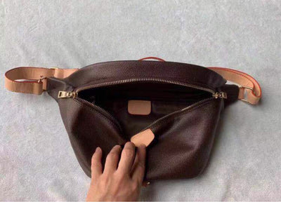 Bolsa de Cintura Crossbody Unisex - Estilo Moderno Marrón - Image 3