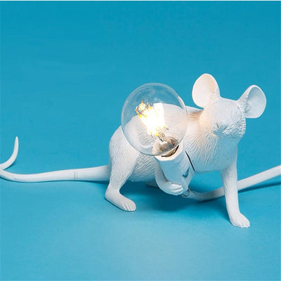 Lámpara Decorativa Mini Animal Ratón en Resina Nórdica - Image 5