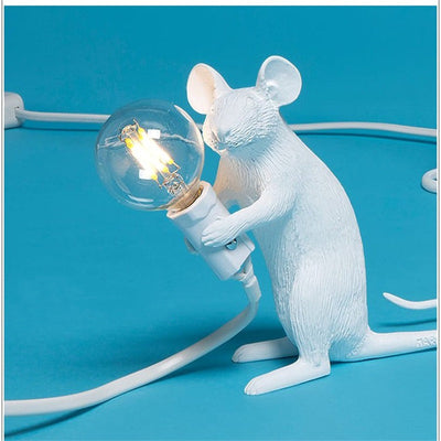Lámpara Decorativa Mini Animal Ratón en Resina Nórdica - Image 4