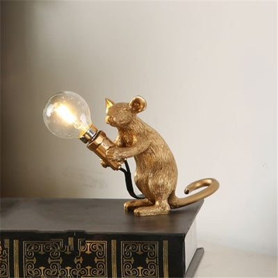 Lámpara Decorativa Mini Animal Ratón en Resina Nórdica - Image 7