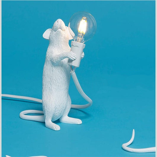 Lámpara Decorativa Mini Animal Ratón en Resina Nórdica - Image 3