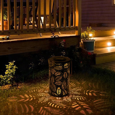 Lámpara Solar LED Decorativa de Hierro Forjado para Jardín - Image 4