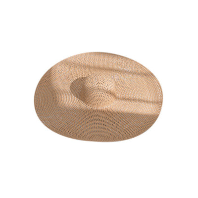 Sombrero de Playa Tejido en Paja con Ala Extragrande - Image 7