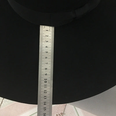 Sombrero de Fiesta Coreano Ala Ancha, Lana Felt, Estilo Plano Moderno - Image 10