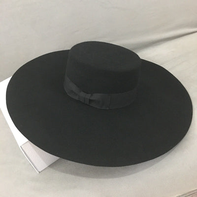 Sombrero de Fiesta Coreano Ala Ancha, Lana Felt, Estilo Plano Moderno - Image 3
