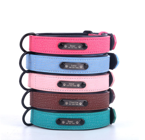 Collar Ajustable con Placa de Identificación Personalizada para Perros y Gatos - Image 9