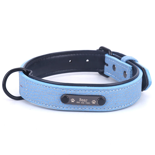 Collar Ajustable con Placa de Identificación Personalizada para Perros y Gatos - Image 4