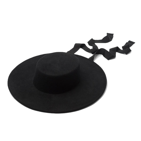 Sombrero de Lana Elegante Estilo Hepburn Europeo