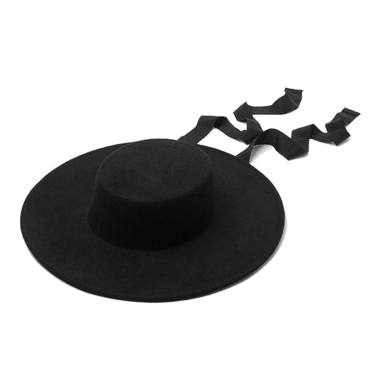 Sombrero de Lana Elegante Estilo Hepburn Europeo - Image 2