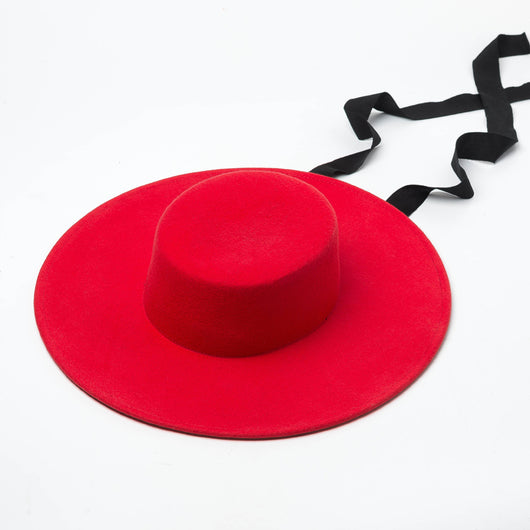 Sombrero de Lana Elegante Estilo Hepburn Europeo - Image 4