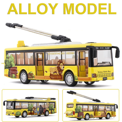 Autobús de Transporte Articulado de Aleación - Juguete Educativo para Niños - Image 8
