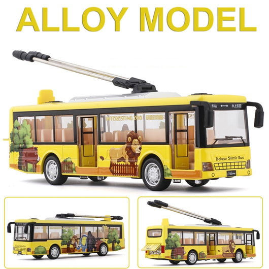 Autobús de Transporte Articulado de Aleación - Juguete Educativo para Niños - Image 8