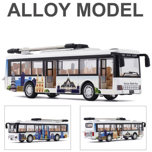 Autobús de Transporte Articulado de Aleación - Juguete Educativo para Niños - Image 9