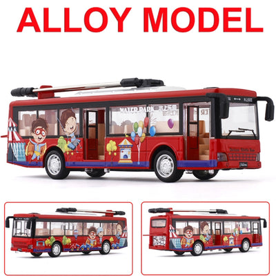 Autobús de Transporte Articulado de Aleación - Juguete Educativo para Niños - Image 11