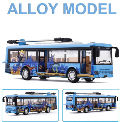 Autobús de Transporte Articulado de Aleación - Juguete Educativo para Niños - Image 10