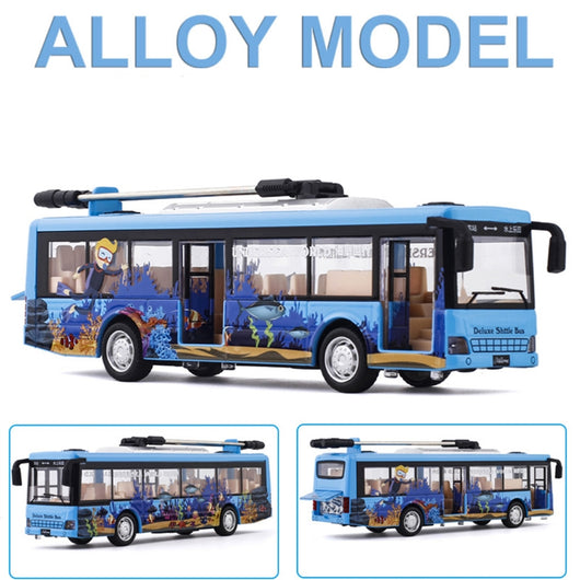 Autobús de Transporte Articulado de Aleación - Juguete Educativo para Niños - Image 4