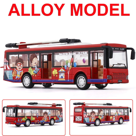 Autobús de Transporte Articulado de Aleación - Juguete Educativo para Niños - Image 3