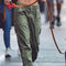 Pantalones Casuales Mujer Slim Fit Elegantes con Bolsillos