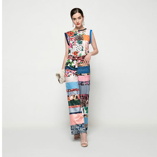 Conjunto Elegante de Dos Piezas: Blusa sin Mangas y Pantalón Recto - Image 18