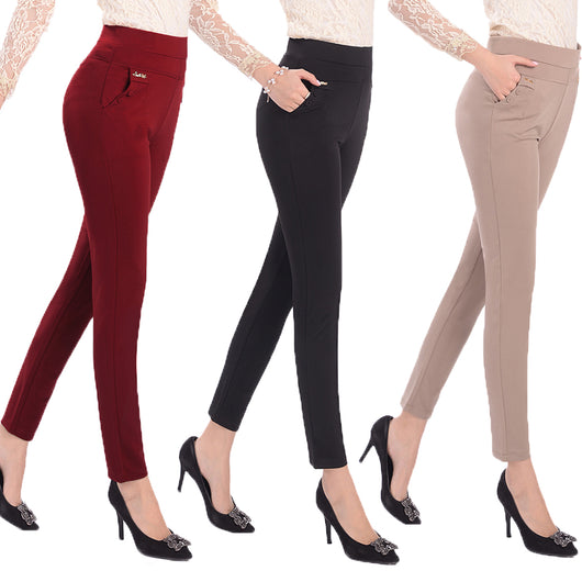 Pantalones Elásticos de Cintura Alta para Mujeres Maduras - Talla Grande Verano - Image 16