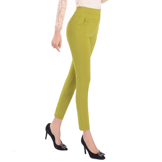 Pantalones Elásticos de Cintura Alta para Mujeres Maduras - Talla Grande Verano - Image 3