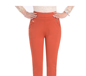 Pantalones Elásticos de Cintura Alta para Mujeres Maduras - Talla Grande Verano - Image 8