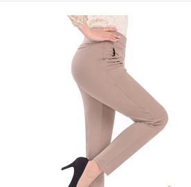Pantalones Elásticos de Cintura Alta para Mujeres Maduras - Talla Grande Verano - Image 9