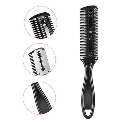 Cepillo Cortapelo Doble Filo con Navaja Integrada - Reparador de Flequillos - Image 7