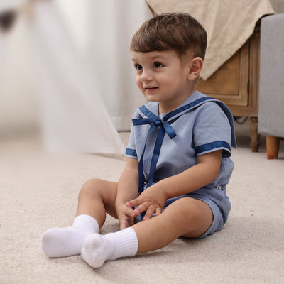 Shorts Marineros a Juego para Hermanos - Diseño Español e Inglés - Image 10