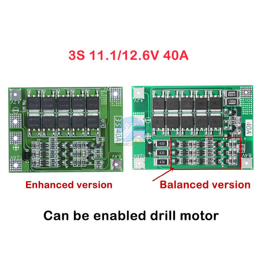 Placa Protectora BMS 40A para Baterías de Litio con Balance Mejorado - Image 2