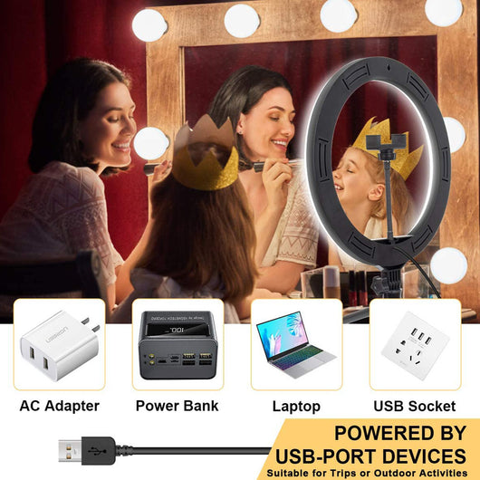Aro de Luz LED Regulable Compatible con Apple - Trípode Incluido - Image 4