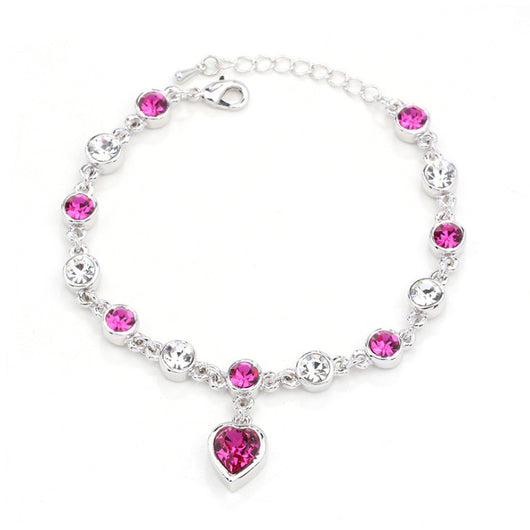 Pulsera de Cristal Corazón de Durazno - Amor y Conexión - Image 9