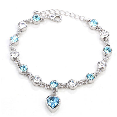 Pulsera de Cristal Corazón de Durazno - Amor y Conexión - Image 4