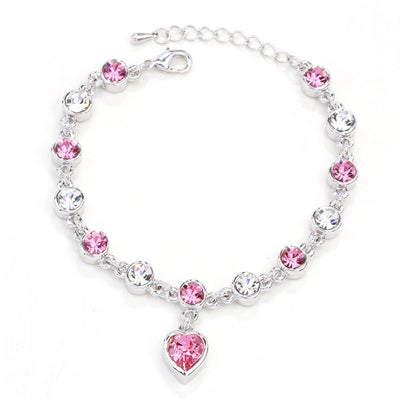 Pulsera de Cristal Corazón de Durazno - Amor y Conexión - Image 5