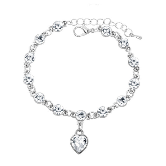 Pulsera de Cristal Corazón de Durazno - Amor y Conexión