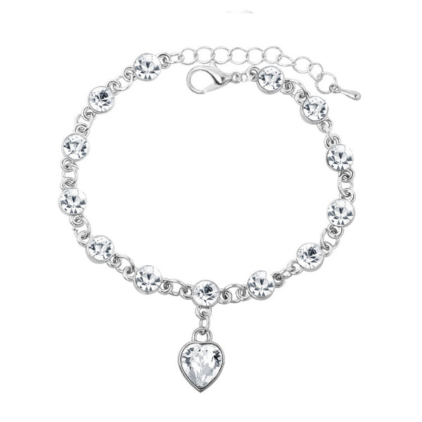 Pulsera de Cristal Corazón de Durazno - Amor y Conexión