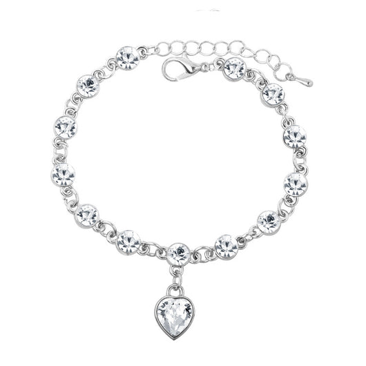 Pulsera de Cristal Corazón de Durazno - Amor y Conexión