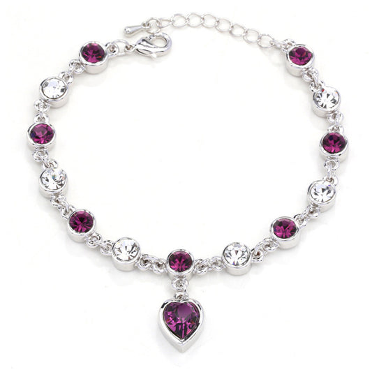 Pulsera de Cristal Corazón de Durazno - Amor y Conexión - Image 2