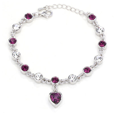 Pulsera de Cristal Corazón de Durazno - Amor y Conexión - Image 2