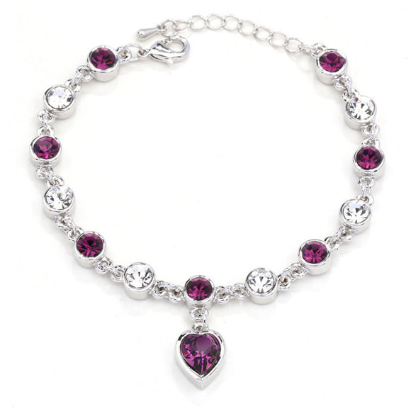 Pulsera de Cristal Corazón de Durazno - Amor y Conexión